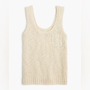 J. Crew Cotton Slub Pocket Sweater tank top | Size S | New with tags